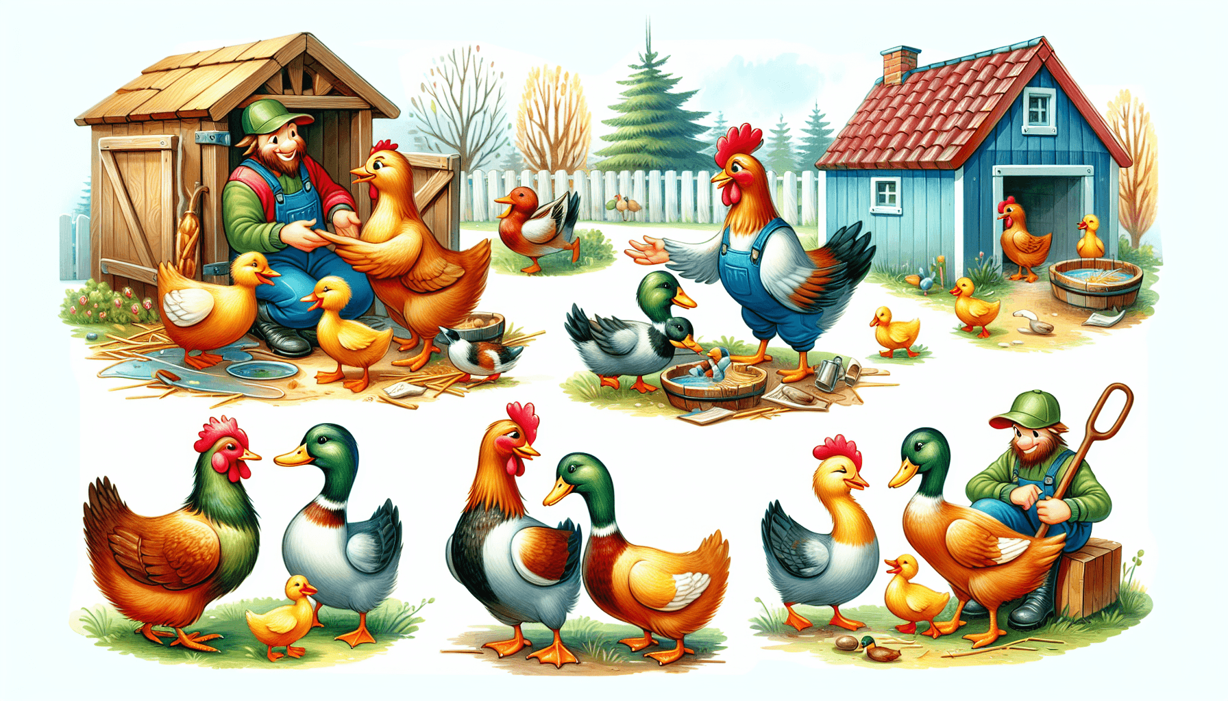 Chickens teamwork